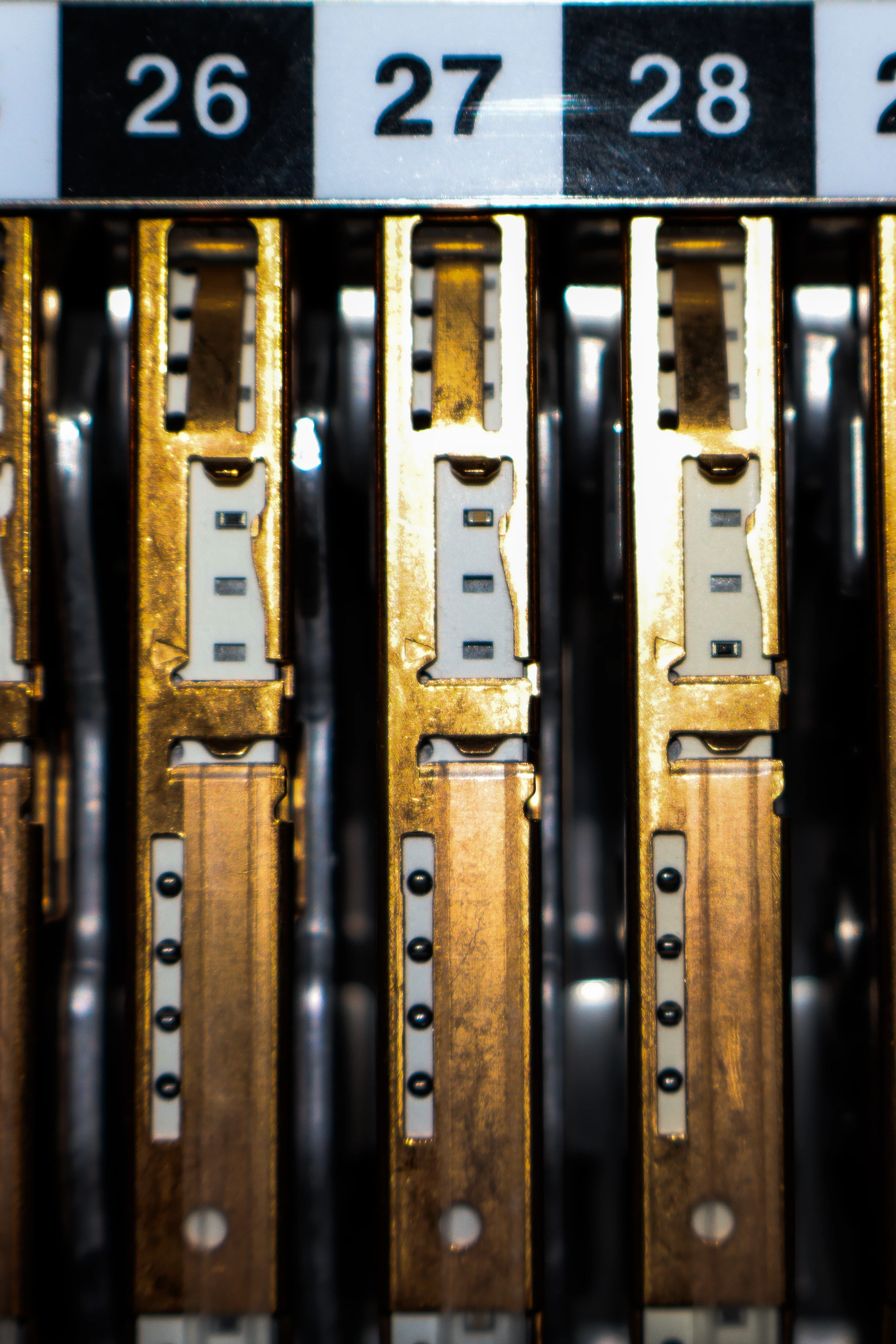 Acomodo de feeders en la zona de acoplamiento